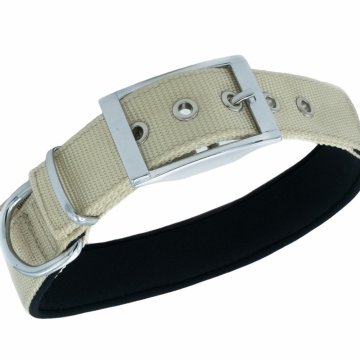 Doggie Elit Dokumadan El Yapımı Köpek Boyun Tasması 3x42-50cm - Khaki