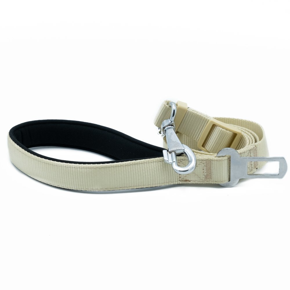 Doggie Dokumadan El Yapımı Emniyet Kemerli Köpek Gezdirme Aparatı 2,5x80-120cm - Khaki