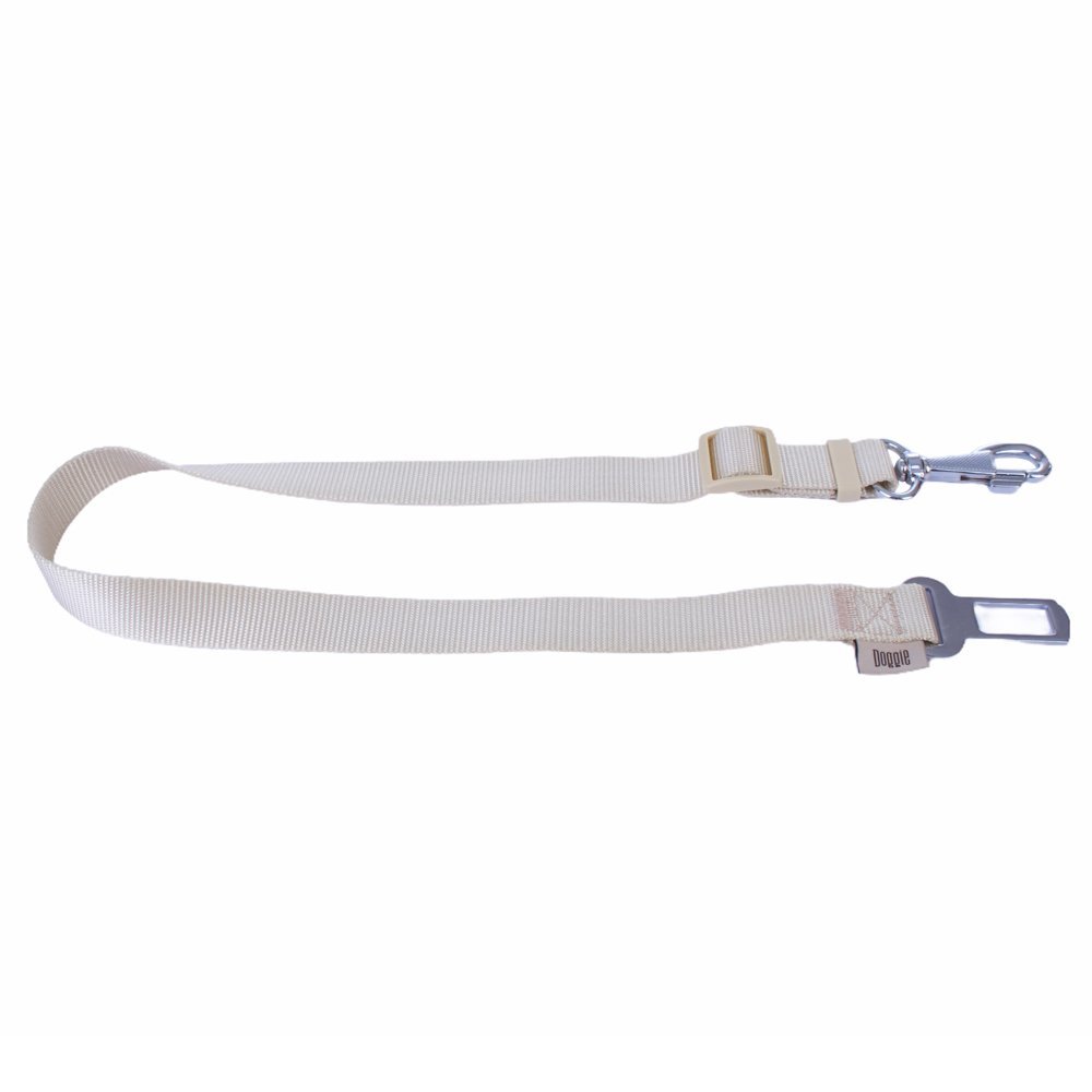 Doggie Dokumadan El Yapımı Köpek İçin Emniyet Kemerli Bağlantı Aparatı 2,5x50-80cm - Khaki