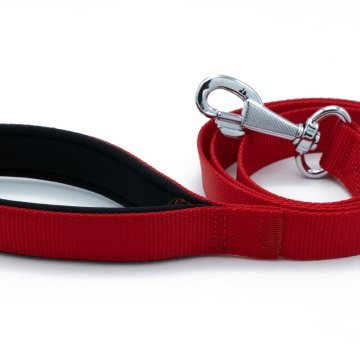 Doggie Konforlu Dokumadan El Yapımı Köpek Gezdirme Kayışı 2,5x120cm - Red