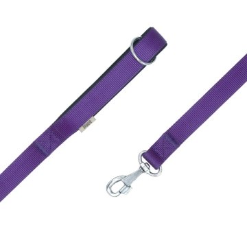 Doggie Konforlu Dokumadan El Yapımı Köpek Gezdirme Kayışı 2,5x120cm - Purple