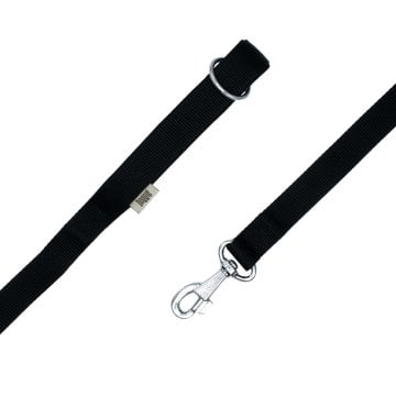 Doggie Konforlu Dokumadan El Yapımı Köpek Gezdirme Kayışı 2,5x120cm - Black