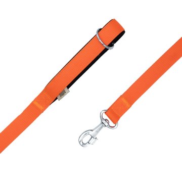 Doggie Konforlu Dokumadan El Yapımı Köpek Gezdirme Kayışı 2,5x120cm - Orange