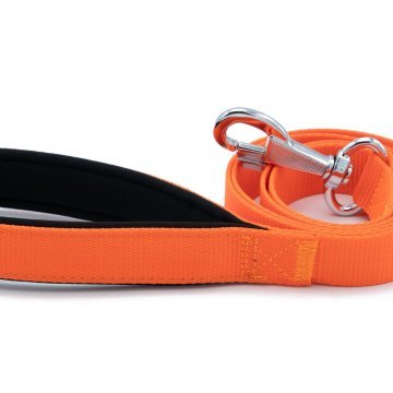 Doggie Konforlu Dokumadan El Yapımı Köpek Gezdirme Kayışı 2,5x120cm - Orange