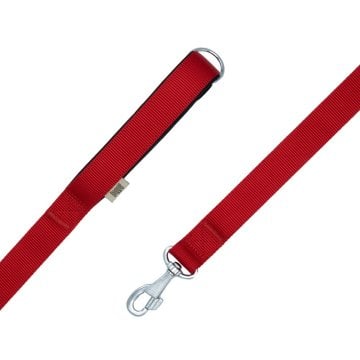 Doggie Konforlu Dokumadan El Yapımı Köpek Gezdirme Kayışı 3x100cm - Red
