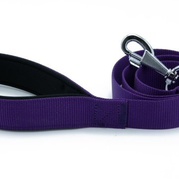 Doggie Konforlu Dokumadan El Yapımı Köpek Gezdirme Kayışı 3x100cm - Purple