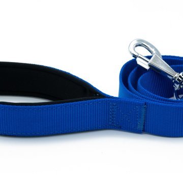 Doggie Konforlu Dokumadan El Yapımı Köpek Gezdirme Kayışı 3x100cm - Royal Blue