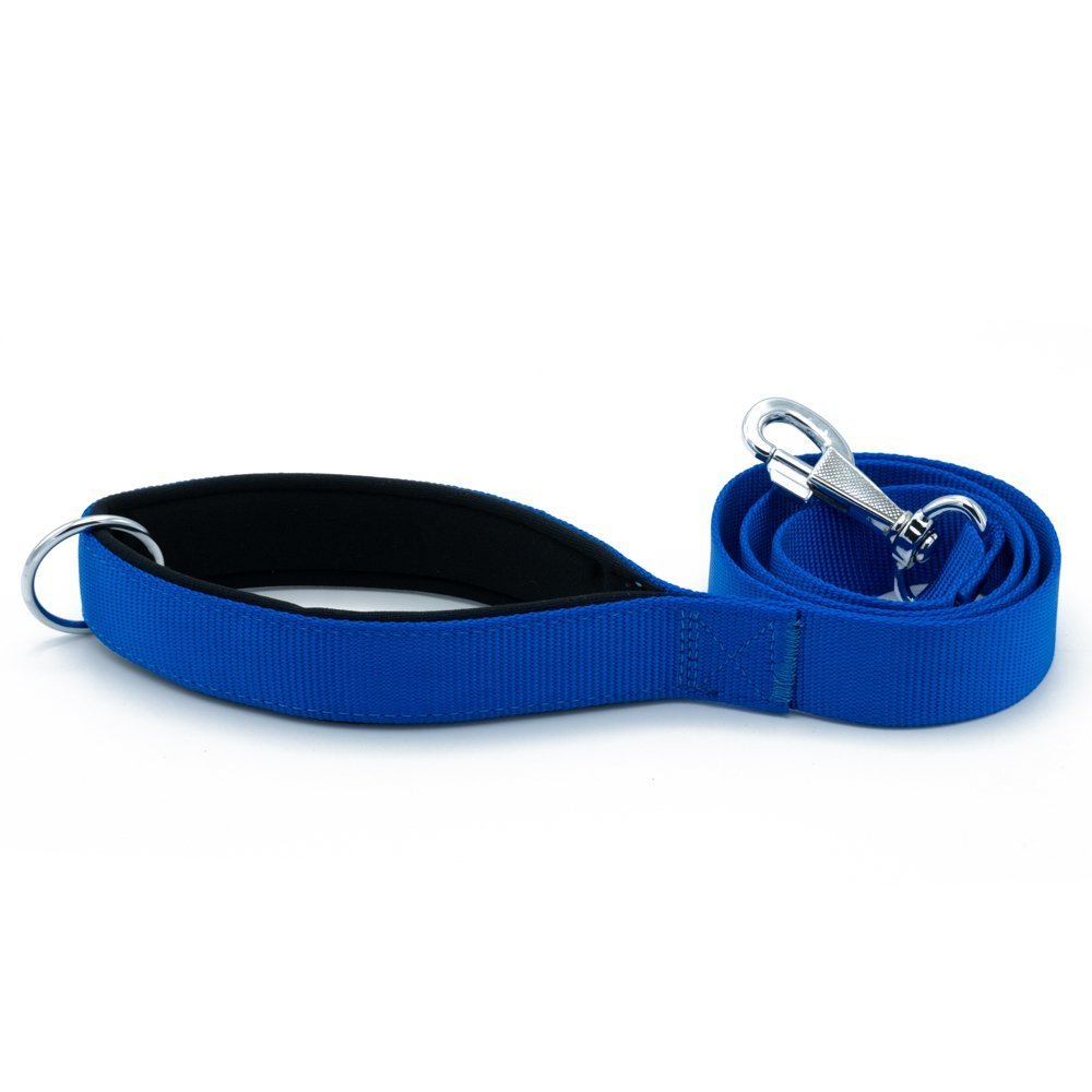 Doggie Konforlu Dokumadan El Yapımı Köpek Gezdirme Kayışı 3x100cm - Royal Blue