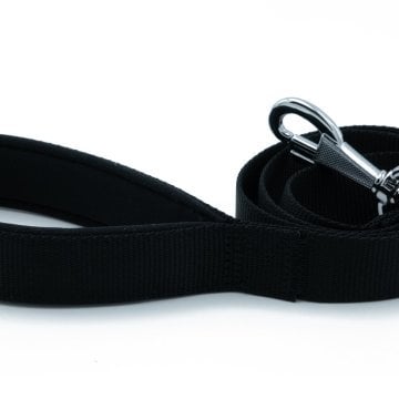 Doggie Konforlu Dokumadan El Yapımı Köpek Gezdirme Kayışı 3x100cm - Black