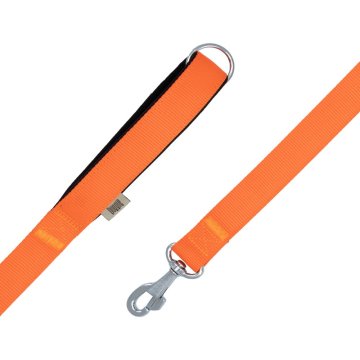 Doggie Konforlu Dokumadan El Yapımı Köpek Gezdirme Kayışı 3x100cm - Orange