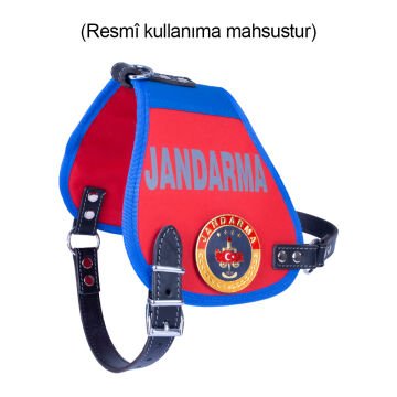 Doggie Tekstil El Yapımı Üniforma Model Köpek Göğüs Tasması XL-2,5x70-80cm - ARMALI JANDARMA