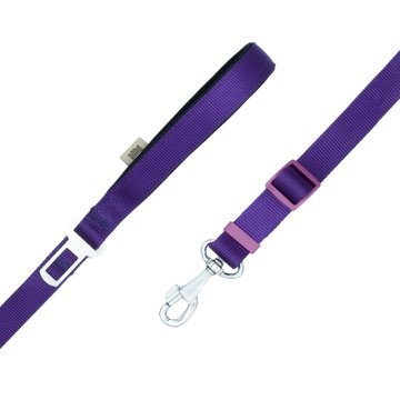 Doggie Dokumadan El Yapımı Emniyet Kemerli Köpek Gezdirme Aparatı 2,5x80-120cm - Purple