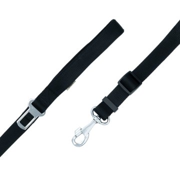 Doggie Dokumadan El Yapımı Emniyet Kemerli Köpek Gezdirme Aparatı 2,5x80-120cm - Black