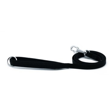 Doggie Konforlu Dokumadan El Yapımı Köpek Gezdirme Kayışı 1,5x160cm - Black