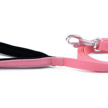 Doggie Konforlu Dokumadan El Yapımı Köpek Gezdirme Kayışı 1,5x160cm - Pink