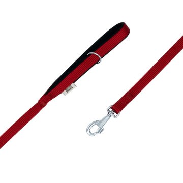 Doggie Konforlu Dokumadan El Yapımı Köpek Gezdirme Kayışı 1,5x160cm - Red