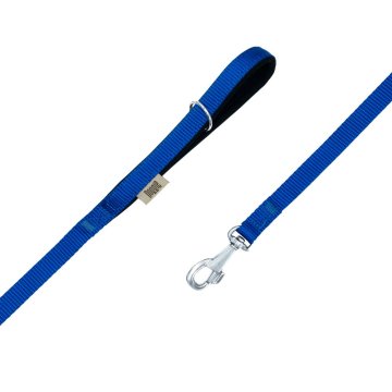 Doggie Konforlu Dokumadan El Yapımı Köpek Gezdirme Kayışı 1,5x160cm - Royal Blue