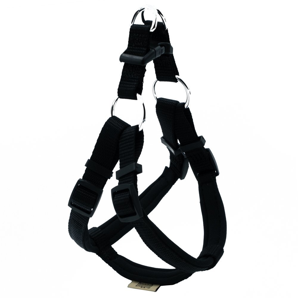 Doggie Konforlu Dokumadan El Yapımı Ronin Model Köpek Göğüs Tasması S-1,5x40-45cm - Black