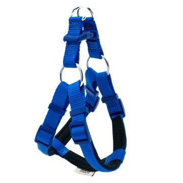 Doggie Konforlu Dokumadan El Yapımı Ronin Model Köpek Göğüs Tasması XS-1,5x35-45cm - Royal Blue
