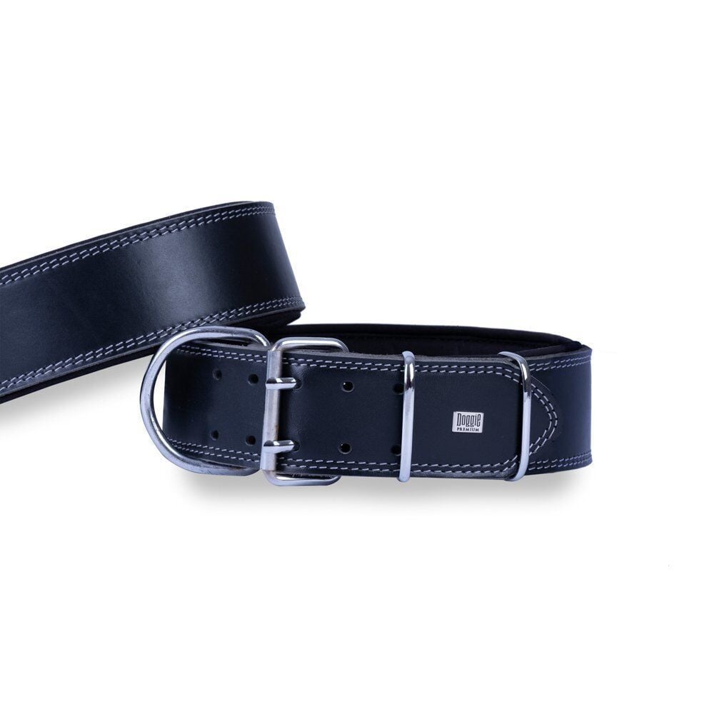 Doggie Çift Kat Gerçek Deriden El Yapımı Köpek Boyun Tasması