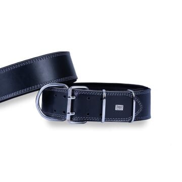 Doggie Çift Kat Gerçek Deriden El Yapımı Köpek Boyun Tasması