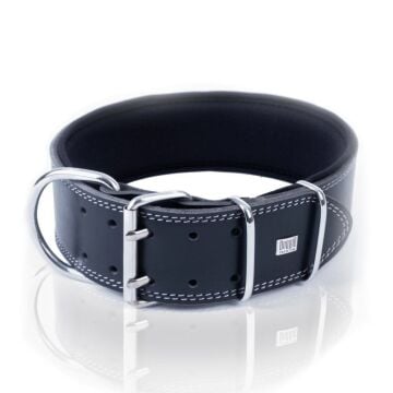 Doggie Çift Kat Gerçek Deriden El Yapımı Köpek Boyun Tasması