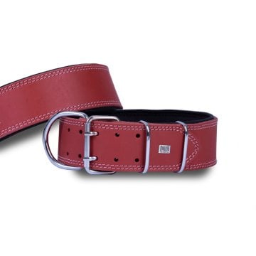 Doggie Çift Kat Gerçek Deriden El Yapımı Köpek Boyun Tasması