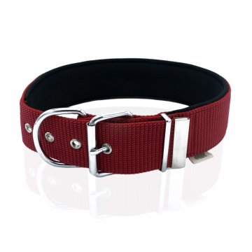 Doggie Konforlu Dokumadan El Yapımı Köpek Boyun Tasması 5x55-65cm - Red