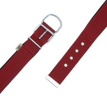 Doggie Konforlu Dokumadan El Yapımı Köpek Boyun Tasması 5x60-70cm - Red