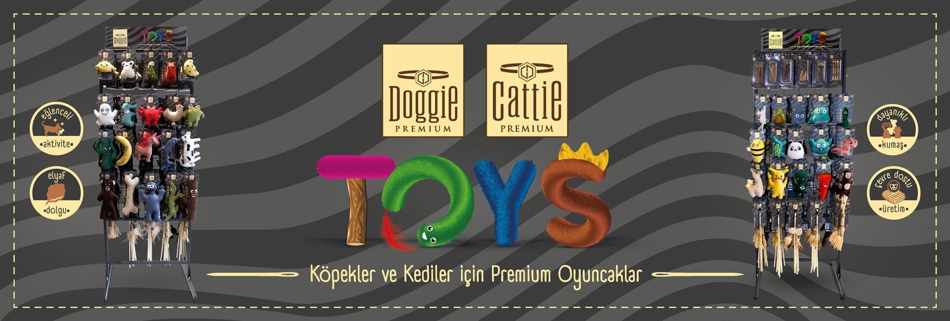 Kedi ve köpekler için premium oyuncaklar, eğlenceli ve dayanıklı ürünler