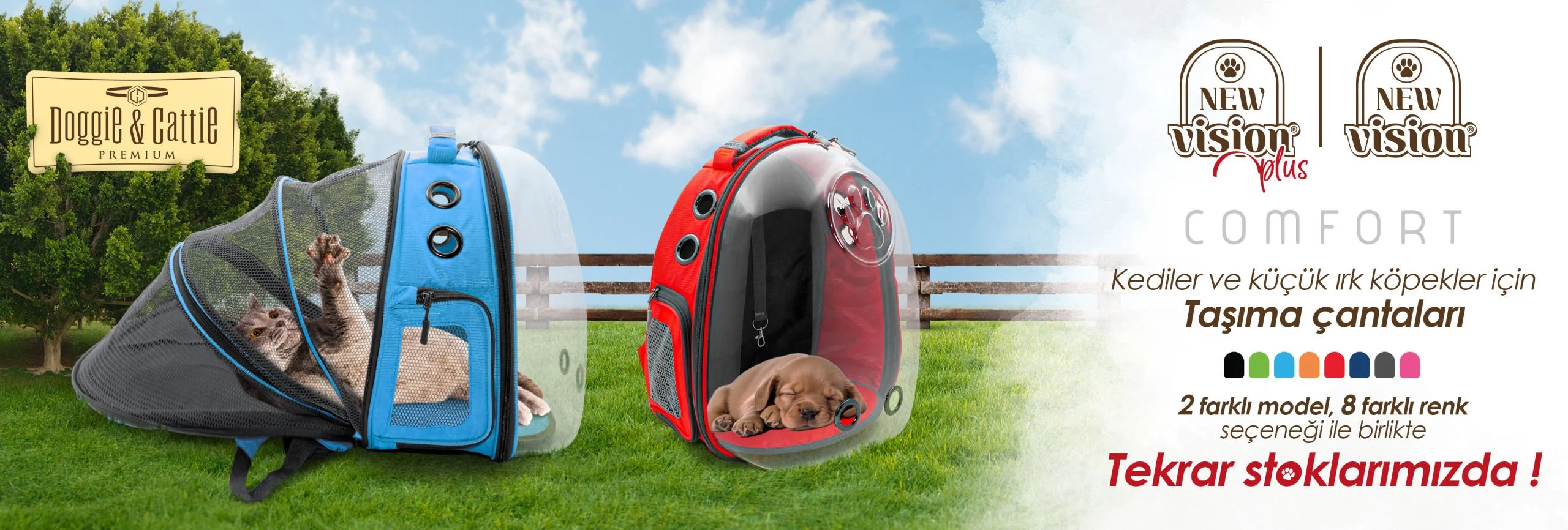 Kediler ve küçük ırk köpekler için taşıma çantaları