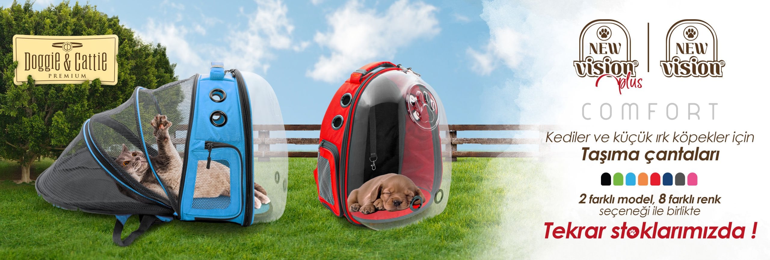 Kediler ve küçük ırk köpekler için taşıma çantaları