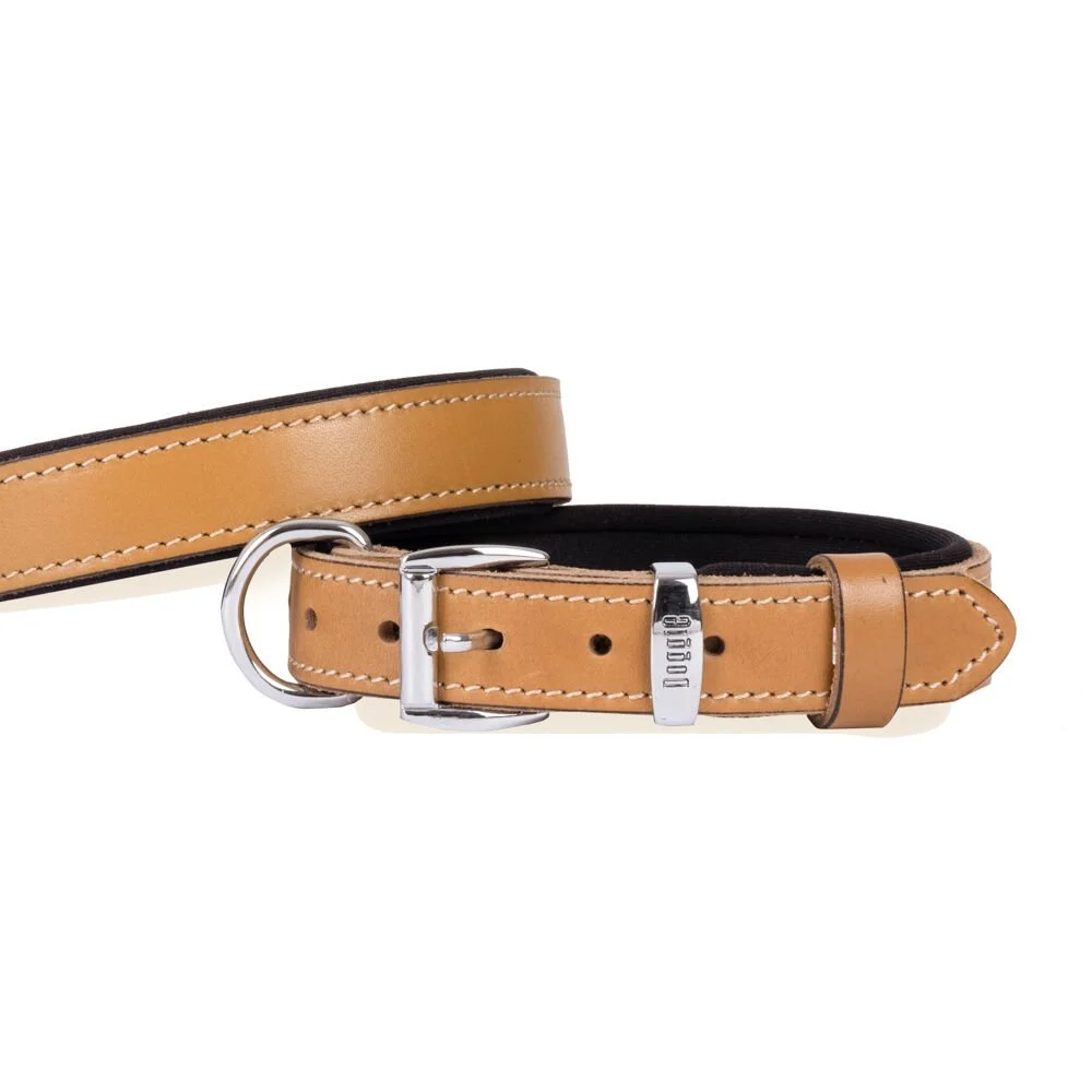 Doggie Leather Dog Collar 3x42-50cm