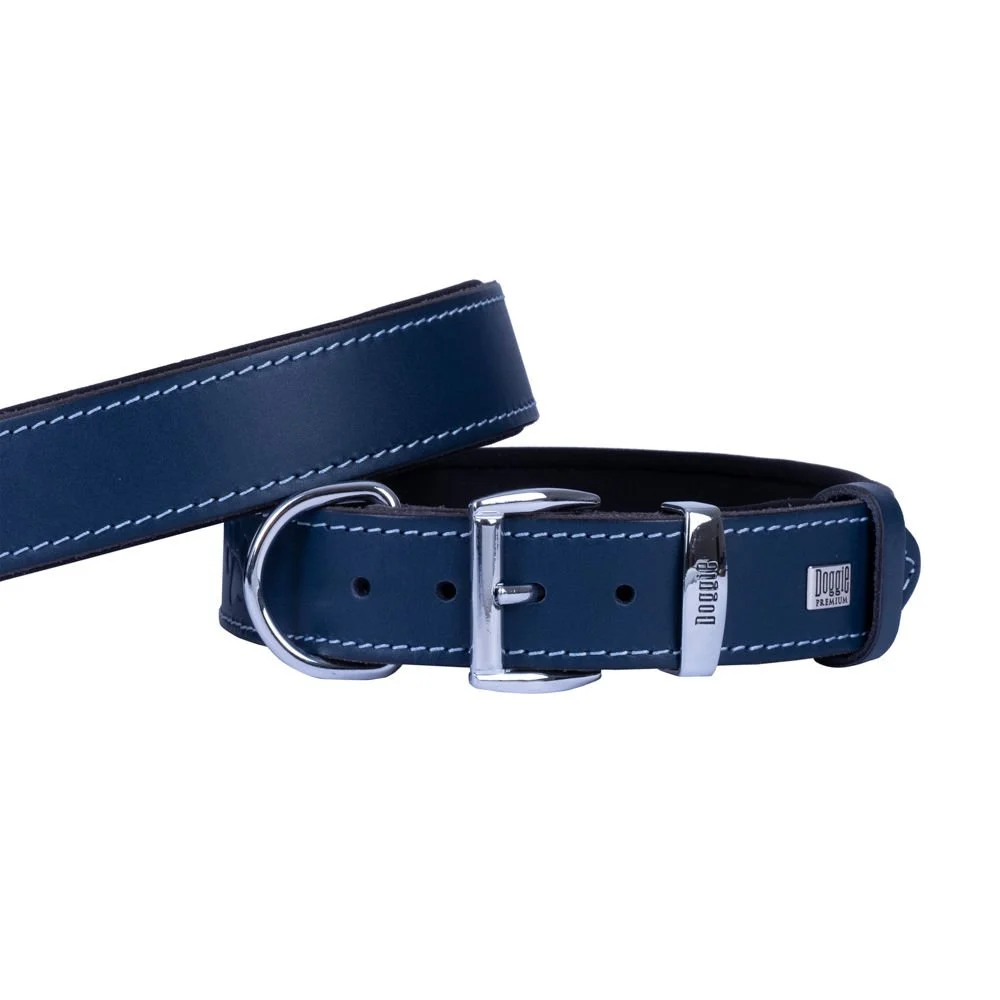 Doggie Leather Dog Collar 3.5x52-60cm