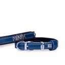 Doggie Nameplate Leather Dog Collar 2x35-40cm