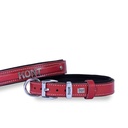 Doggie Nameplate Leather Dog Collar 2.5x37-45cm