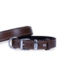 Doggie Bone Pattern Leather Dog Collar 3x42-50cm