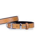Doggie Bone Pattern Leather Dog Collar 3x42-50cm