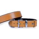 Doggie Bone Pattern Leather Dog Collar 4x52-60cm