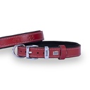 Doggie Paw Pattern Leather Dog Collar 2x30-35cm