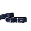Doggie Paw Pattern Leather Dog Collar 2.5x37-45cm