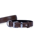 Doggie Paw Pattern Leather Dog Collar 3.5x47-55cm