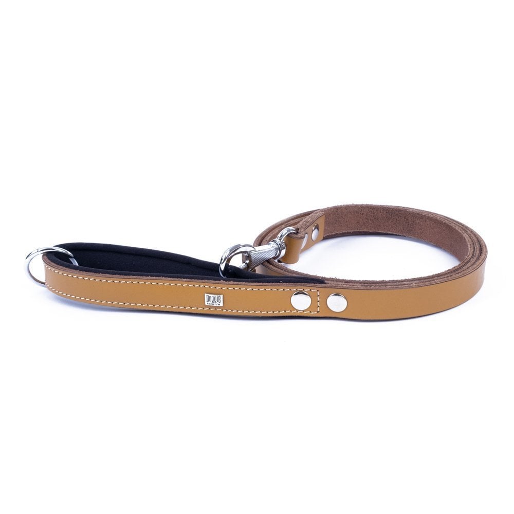 Doggie Leather Dog Leash 2x140cm