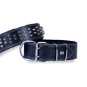 Doggie Studded Double Layer Leather Dog Collar 6x60-70cm