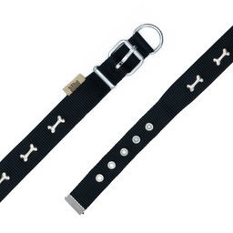 Doggie Kemik Süslü Dokuma Köpek Tasması 2x30-35cm