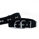 Doggie Bone Decorated Webbing Dog Collar 3x42-50cm
