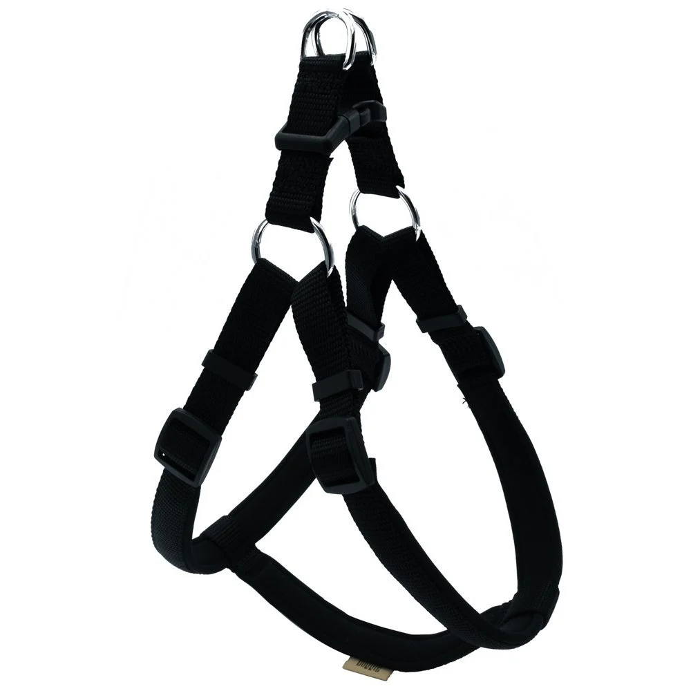 [DSGTLBLACK] Doggie Ronin Dokuma Köpek Göğüs Tasması L 55-65cm (Siyah)