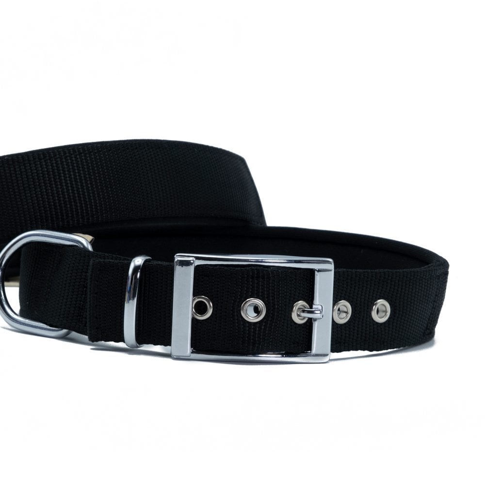 [DDBT3010MBLACK] Doggie Elite Webbing Dog Collar 3x42-50cm (Black)