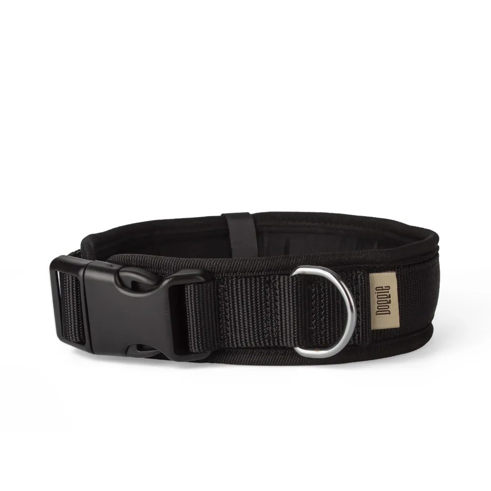 [ADBT3010LBLACK] Doggie Soft Padded Dog Collar 3x50-60cm (Black)