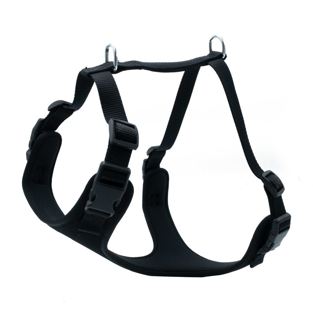 [ADGTMBLACK] Doggie Soft Padded Dog Harness M 45-55cm (Black)